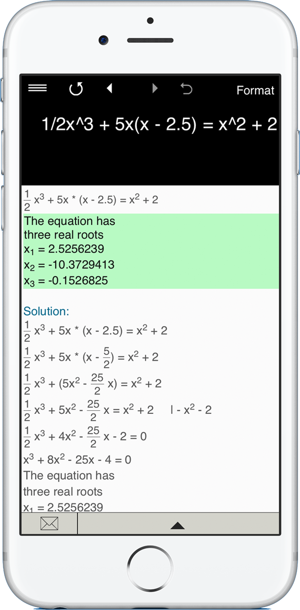 Cubic Equation calculator