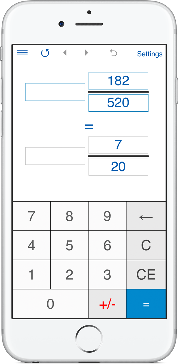 Fraction converter