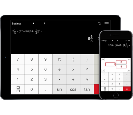 Professional Fraction Calculator